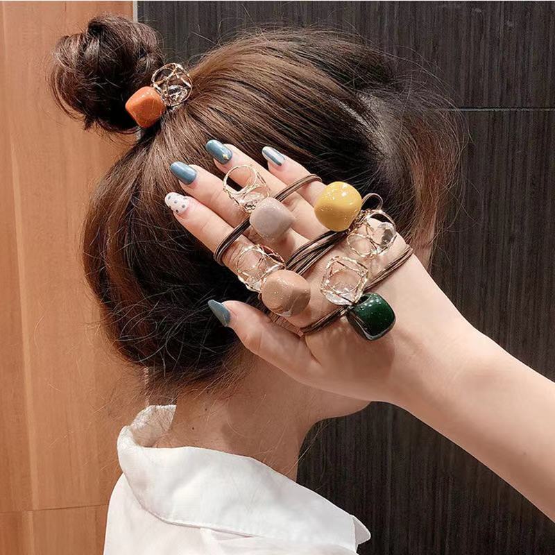 Set 5 Dây buộc tóc cột tóc xinh xắn hot trend