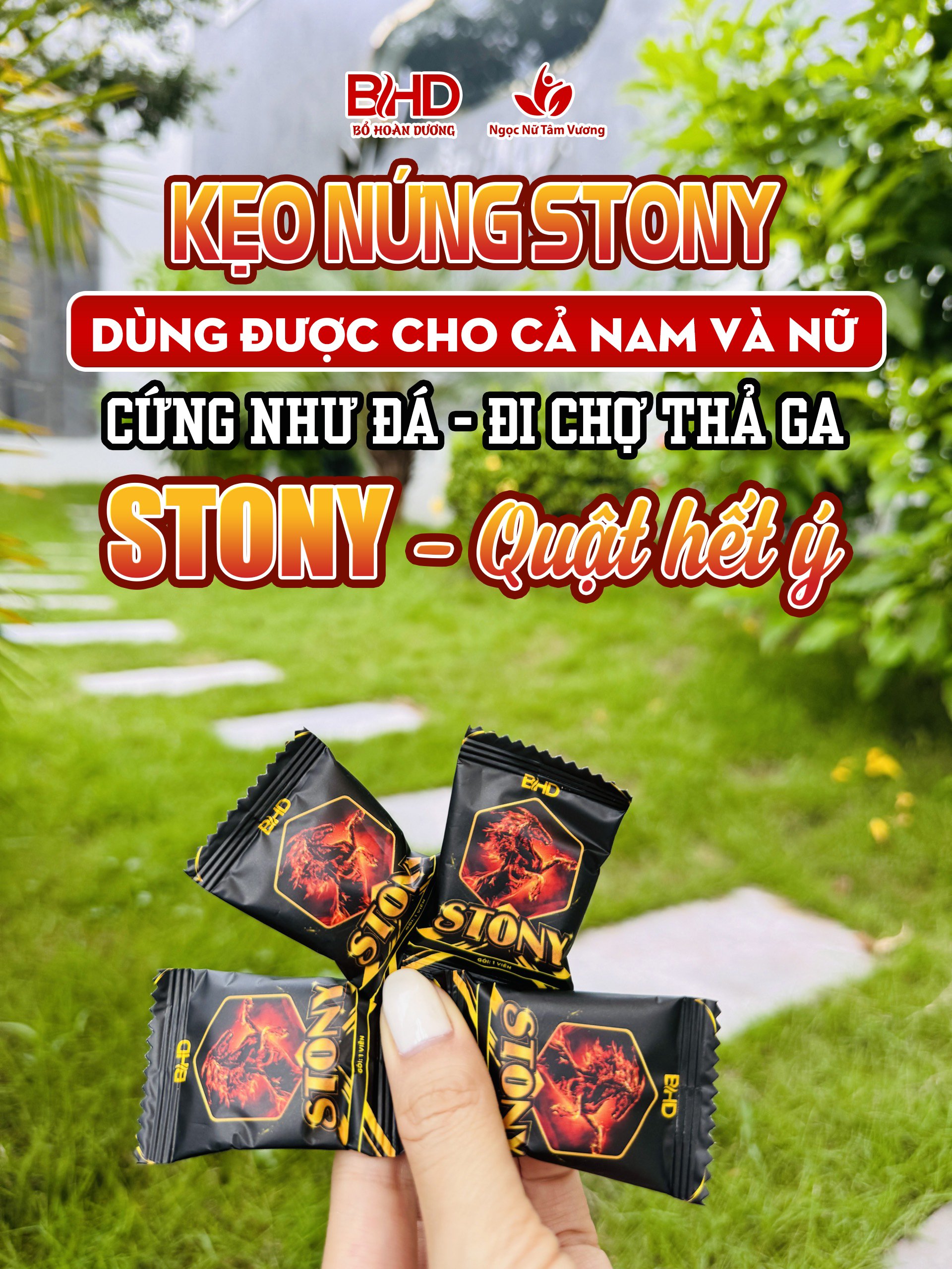 Kẹo đổi gió Stony kéo dài thời gian - Full hộp 8 viên