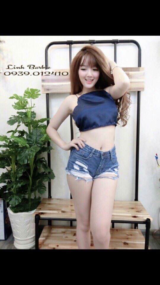 ÁO YẾM NỮ HỞ LƯNG,KIÊU DÁNG SEXY,CHẤT VẢI PHI LỤA SIÊU XINH - NAUY