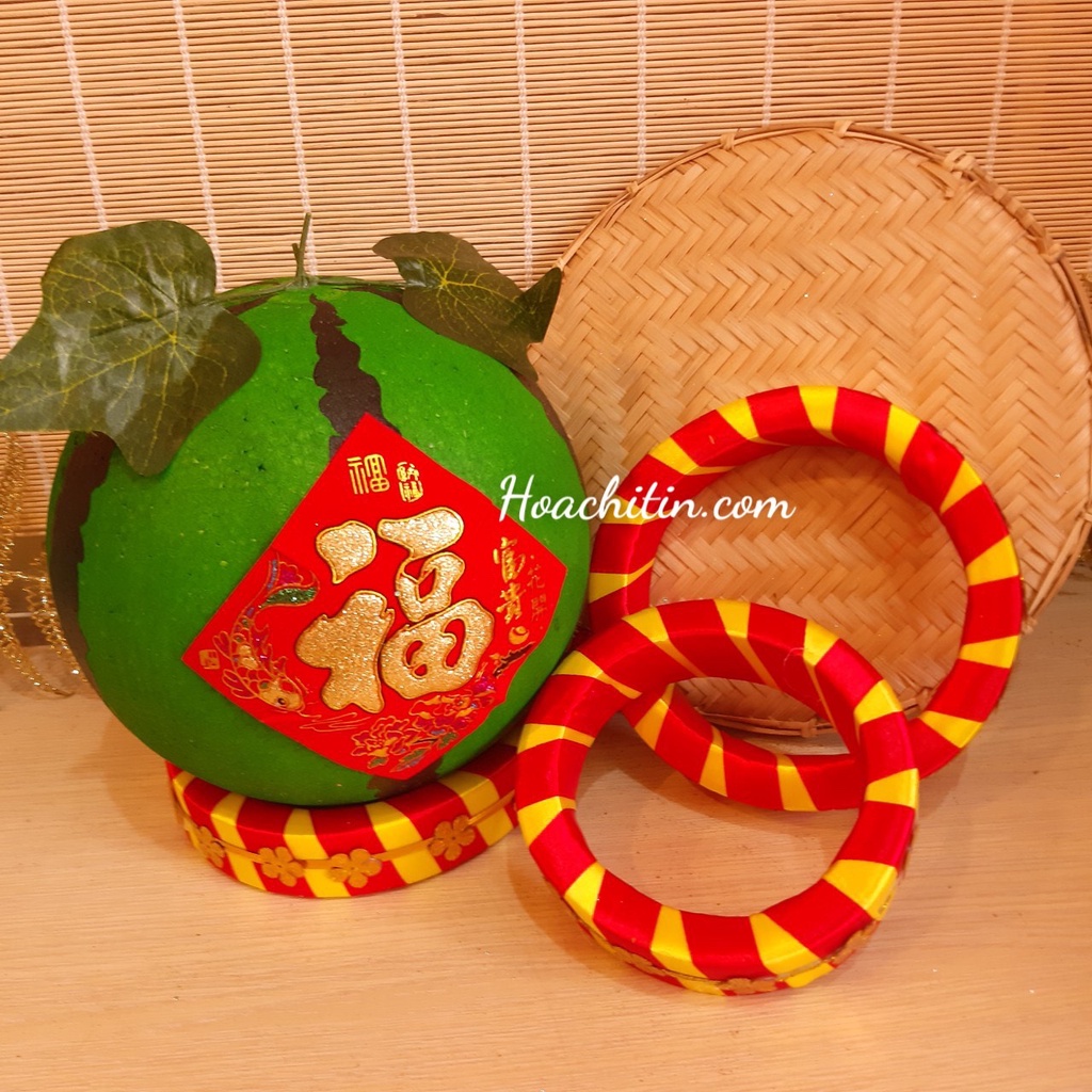 Đế dưa đế chưng dưa hấu chưng bưởi trang trí tết