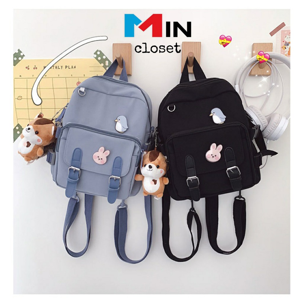Balo mini + tặng sticker balo ulzzang cao cấp chống nước b06 - micloset