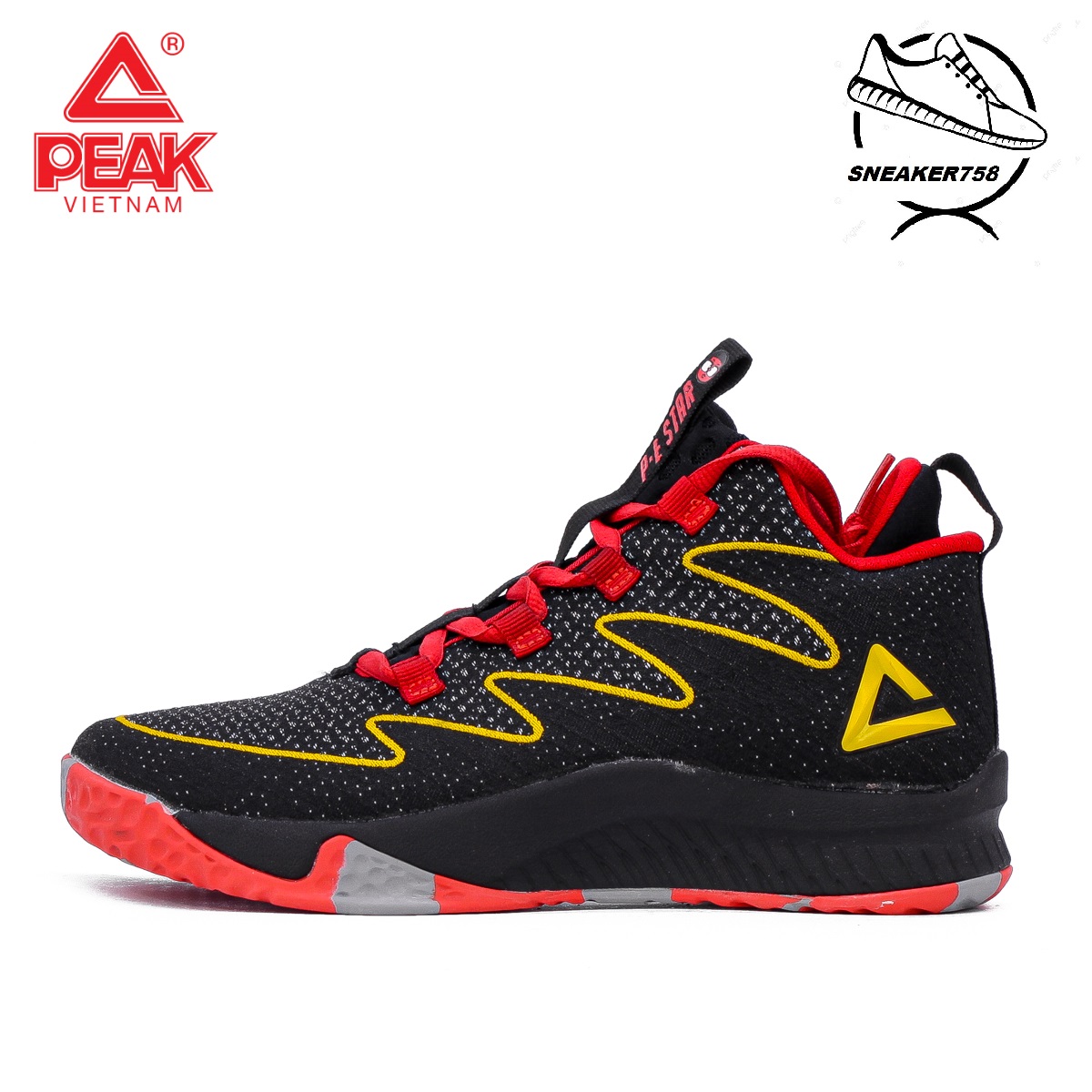 Giày bóng rổ peak basketball lou williams 2 ek0203a – màu đen vàng