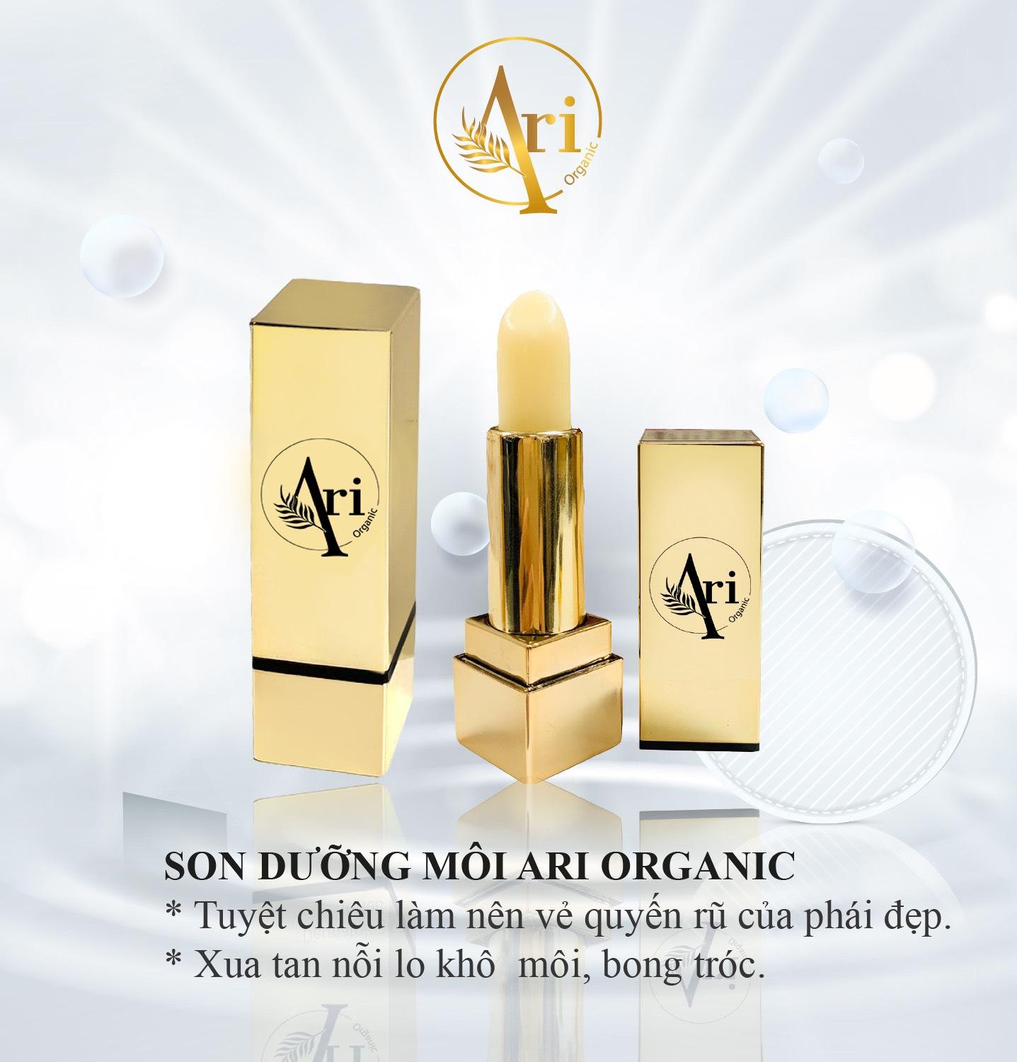 Son dưỡng môi trị thâm, son duong moi xinh-son dưỡng ari organic siêu mềm môi, trị thâm môi cho các nàng làn môi nồng nàn, gợi cảm và quyến rũ!