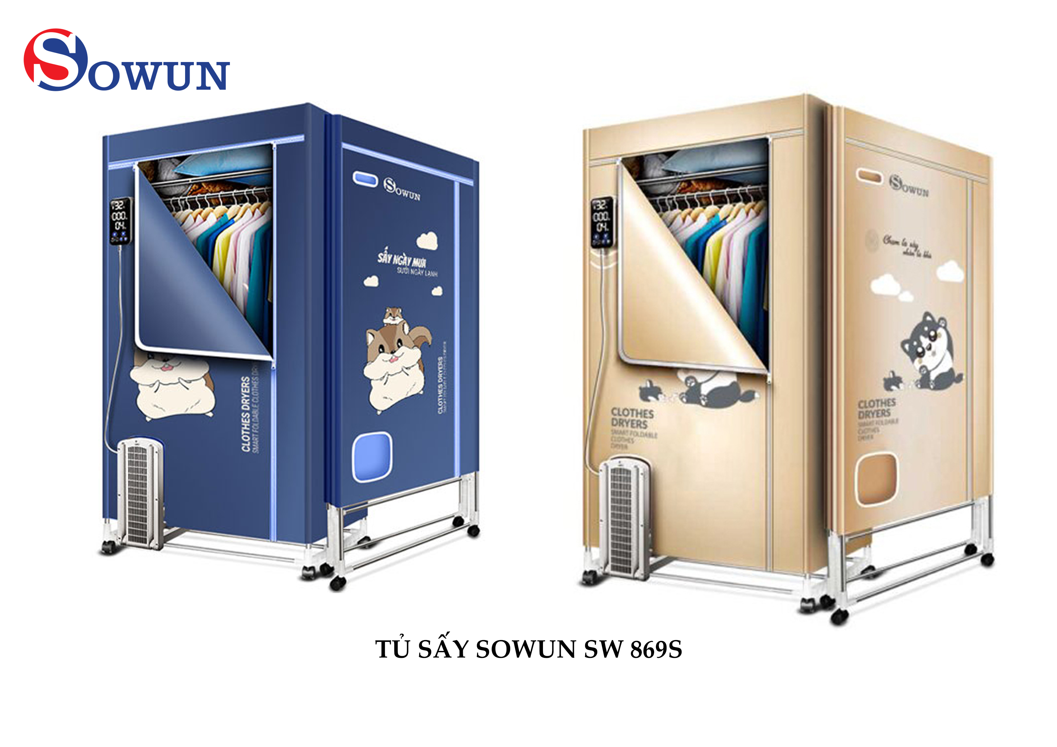 Tủ Sấy Quần Áo Sowun SW869S Bảo Hành 12 Tháng