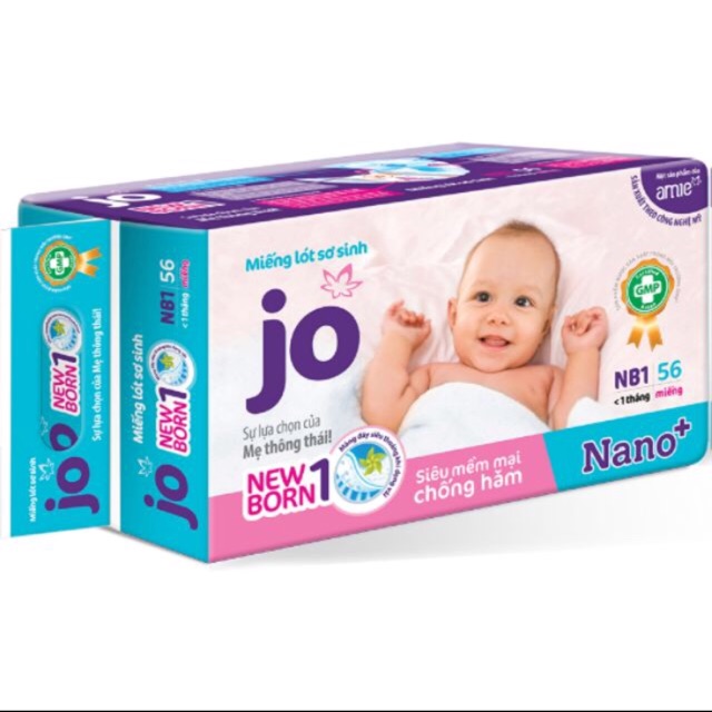 Miếng lót sơ sinh bỉm jo newborn 1 & newborn 2