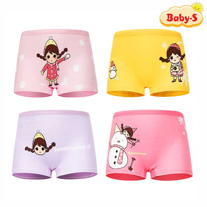 Quần chip đùi cotton Quần chip cho bé gái 210 tuổi đủ họa tiết màu sắc nhã nhặn đáng yêu BaByS SC023