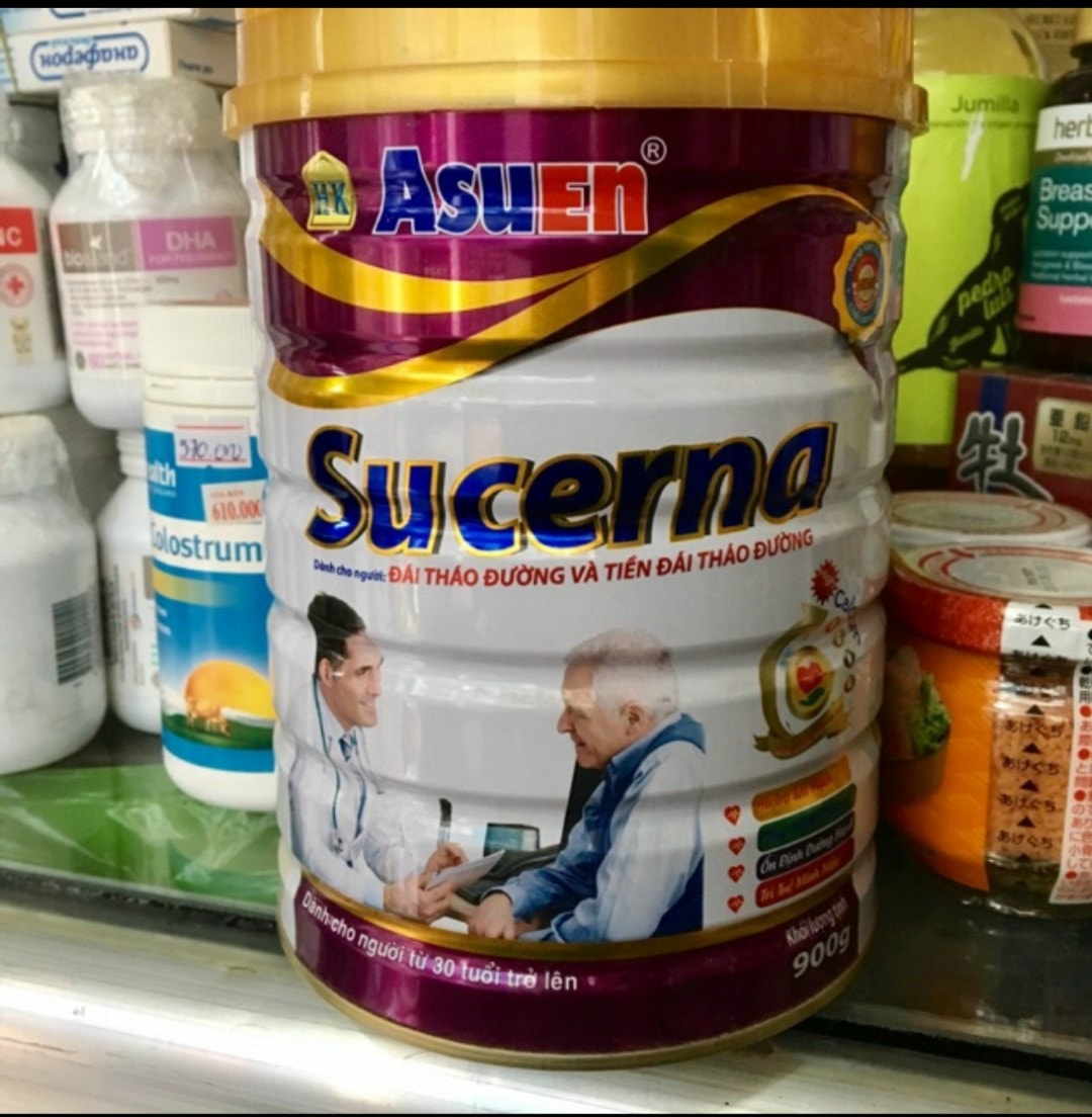 Sữa cho người tiểu đường - tim mạch Sucerna Asuen 900G - Sữa tiểu đường ăn kiêng 900g - cho người bệnh tiểu đường
