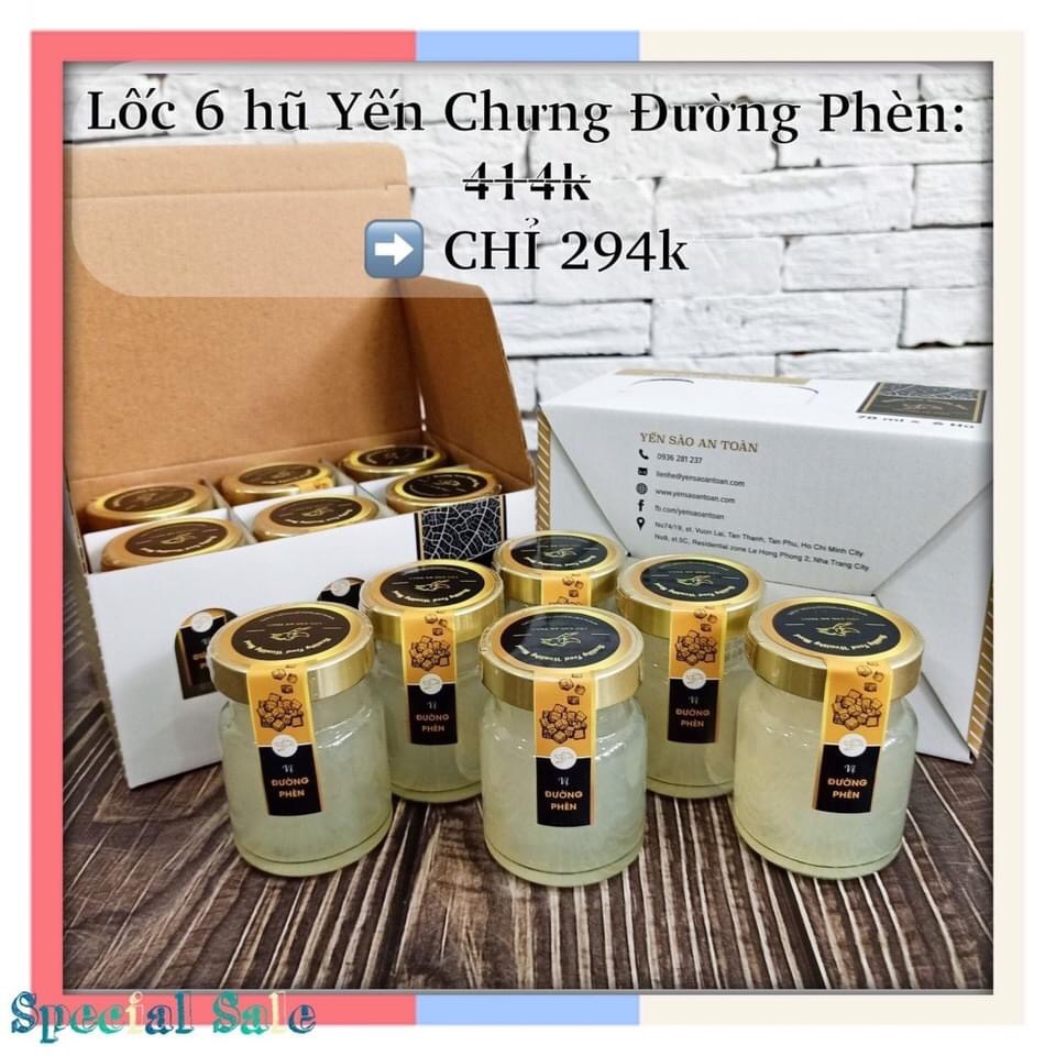 Yến tươi chưng sẵn đường phèn