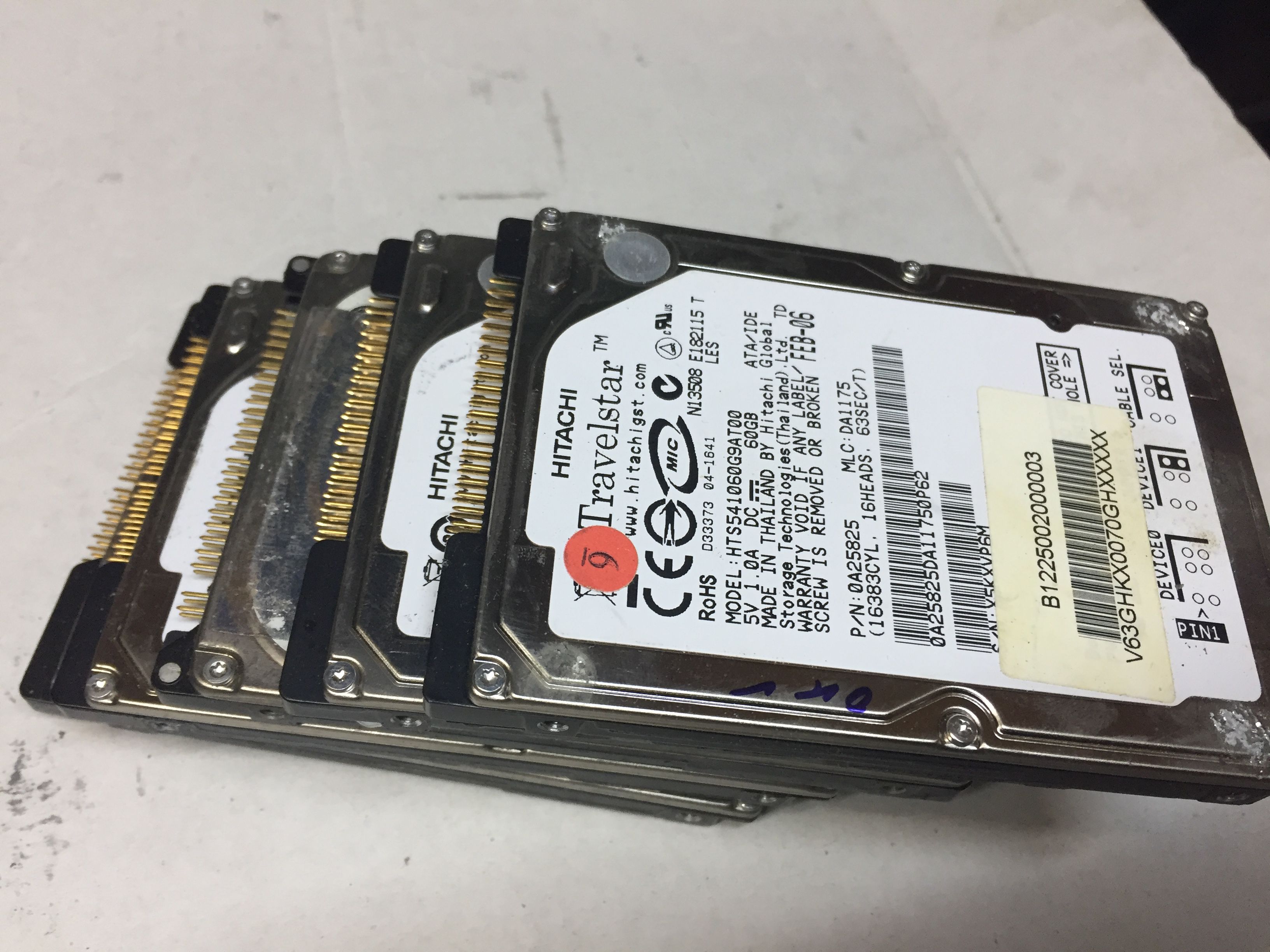 Ổ Cứng HDD Laptop chuẩn ATA chân cắm IDE 60Gb