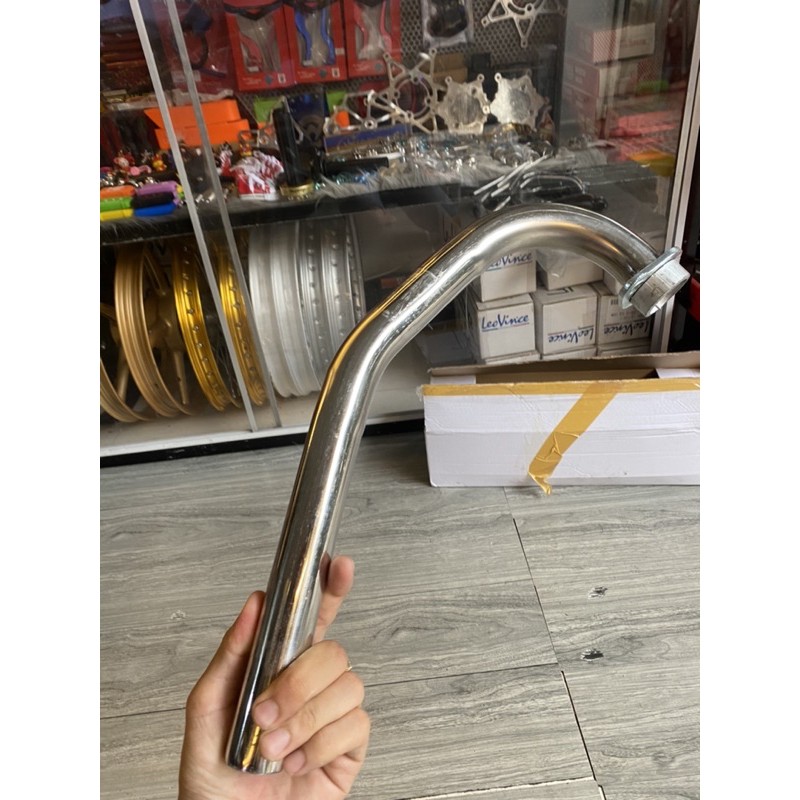 Cổ pô inox 304 hàn pô zinn cho exciter150