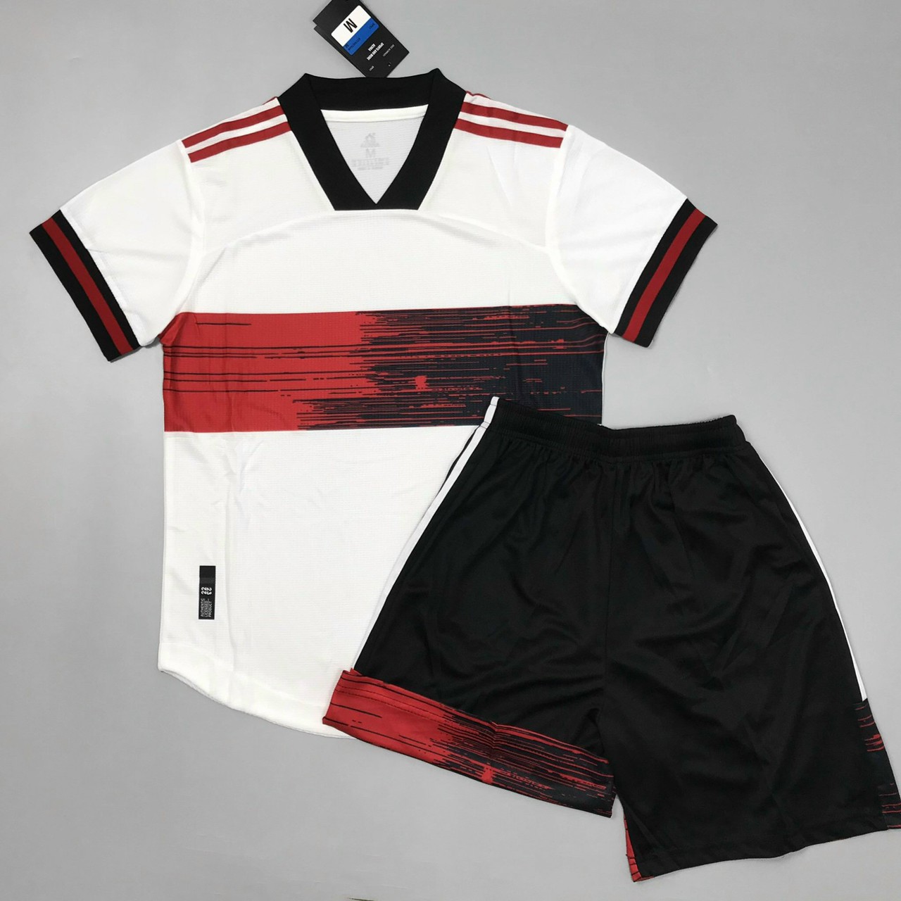 Áo Bóng Đá- Áo Thể Thao Không Logo- TRẮNG-VẢI GAI THÁI