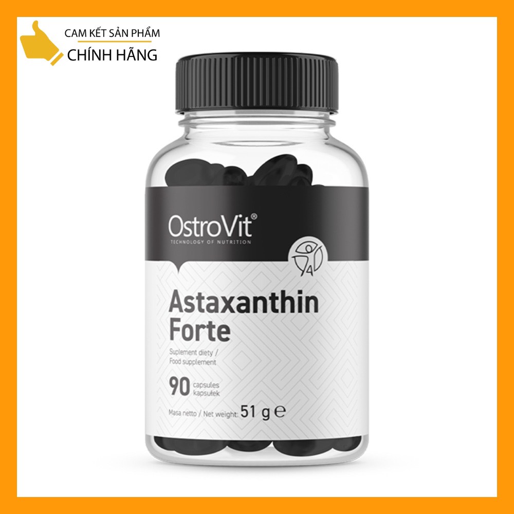 Ostrovit astaxanthin 90 viên. sản phẩm chống lão hoá và tăng cường hệ miễn dịch