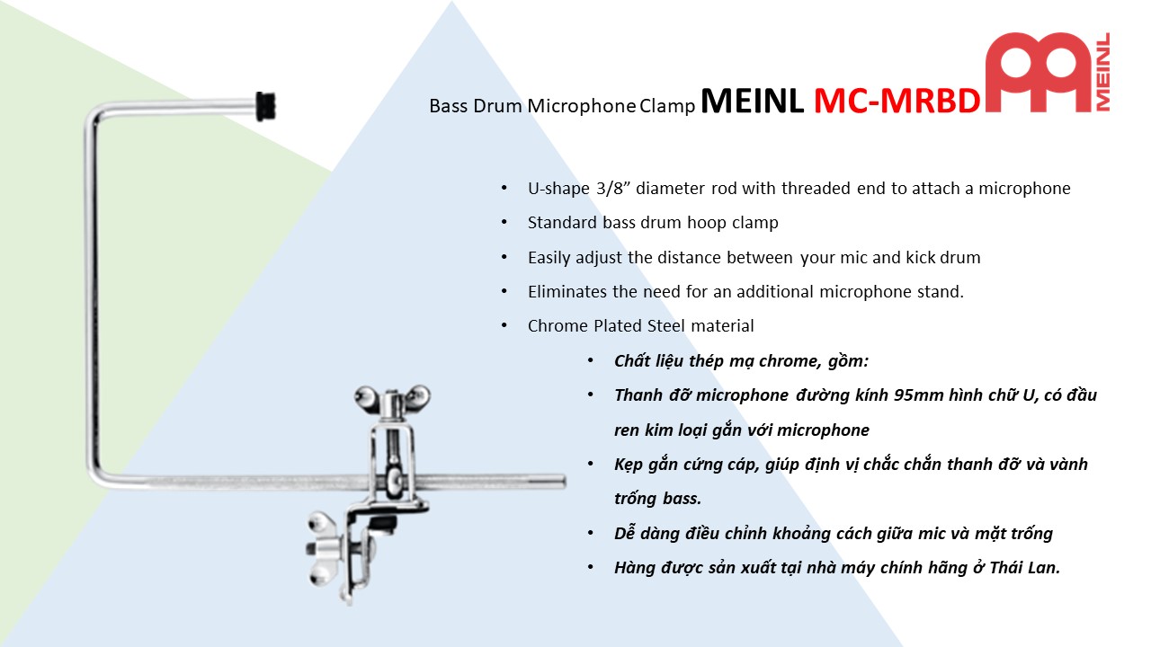 [HCM]Thanh giữ microphone cho trống bass Meinl Bass Drum Microphone clamp MC-MRBD