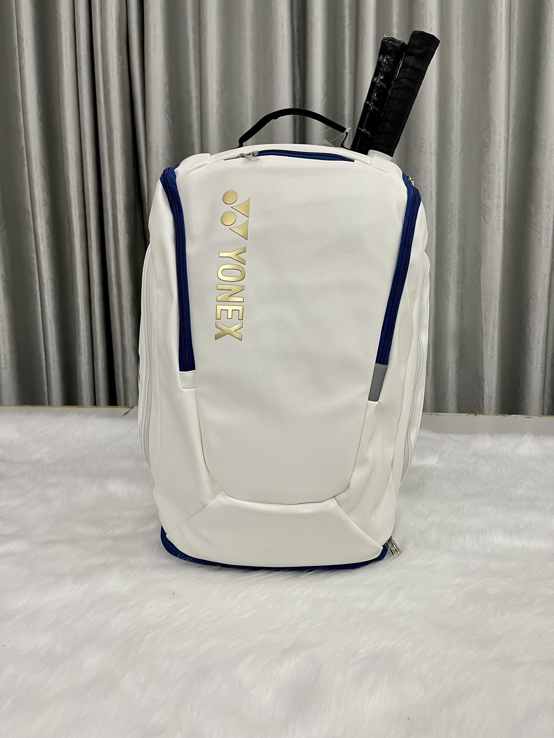 Balo cầu lông yonex, balo yonex bag12mltdex trắng - cao cấp chống thấm nước