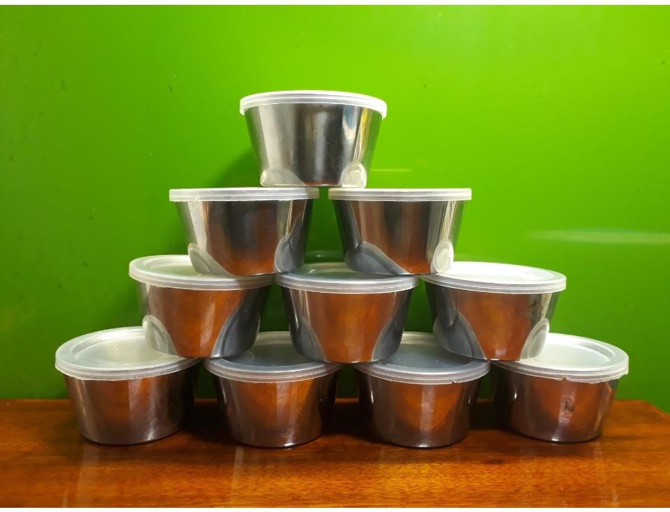 20 Cốc Caramen - Flan - Inox - Có nắp đậy