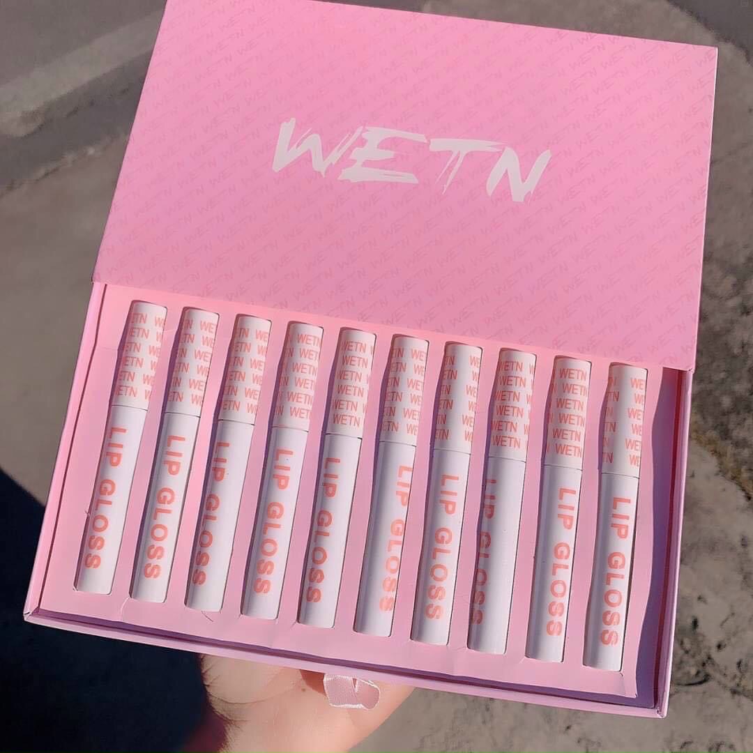 Set 10 son kem lì wetn lipgloss fullbox xịn xò
