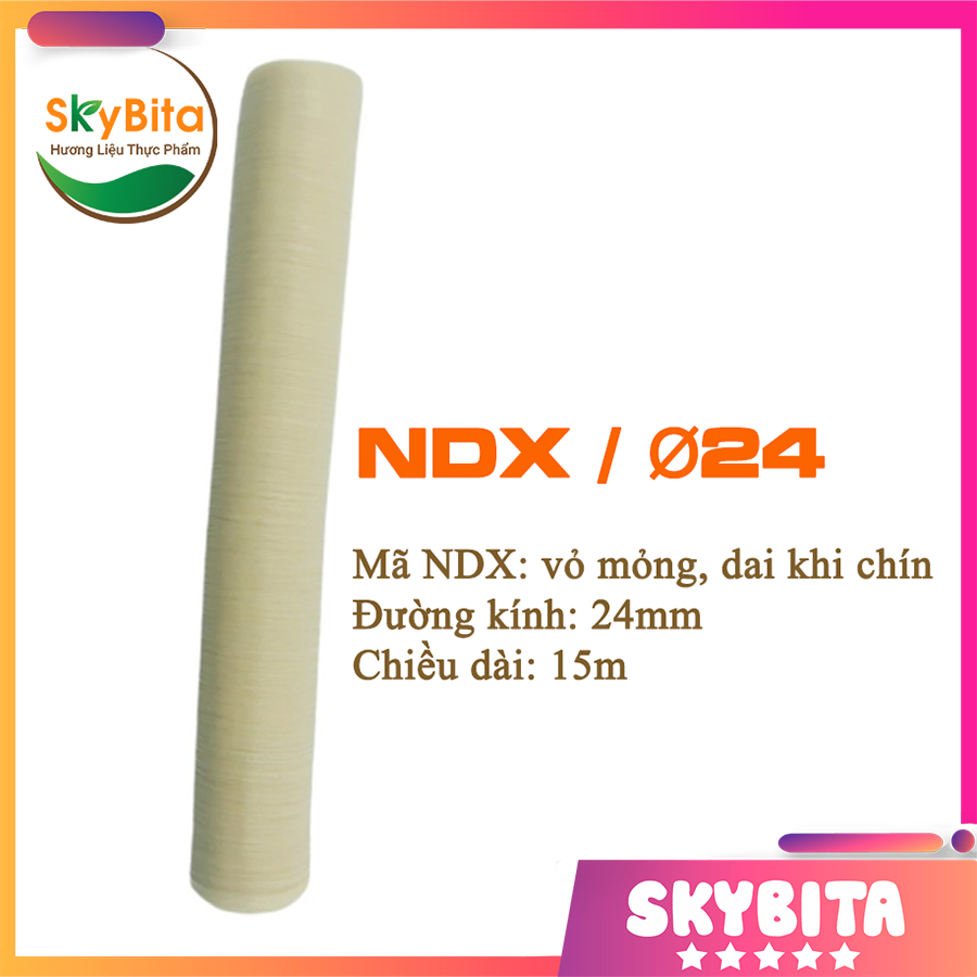 Vỏ bọc xúc xích, vỏ collagen Viscofan mã NDX phi 24