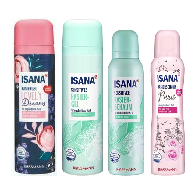 Bọt cạo lông Isana Đức toàn thân và bikini dành cho nữ 150ml&200ml