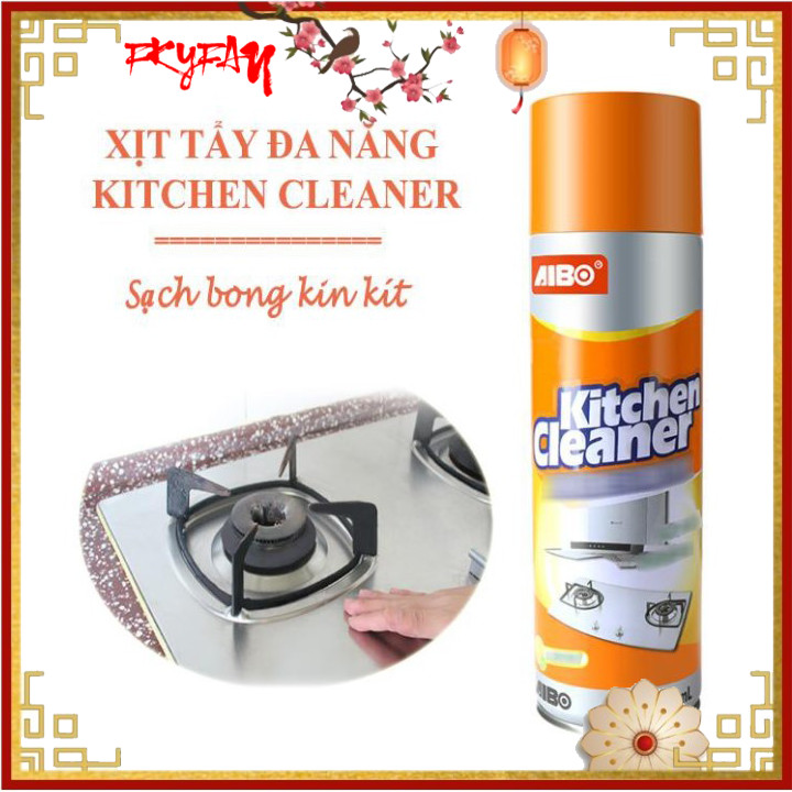 [XỊT ĐÂU SẠCH ĐÓ - loại 1]  Chai xịt tẩy rửa nhà bếp ,Dung dịch tẩy rửa Kitchen Cleaner 500ml, dung dịch tẩy rửa số 1 siêu sạch siêu sáng Bình Xịt Tẩy Bếp, Xịt Bọt Tuyết Đa Năng, Tẩy Dầu Mỡ