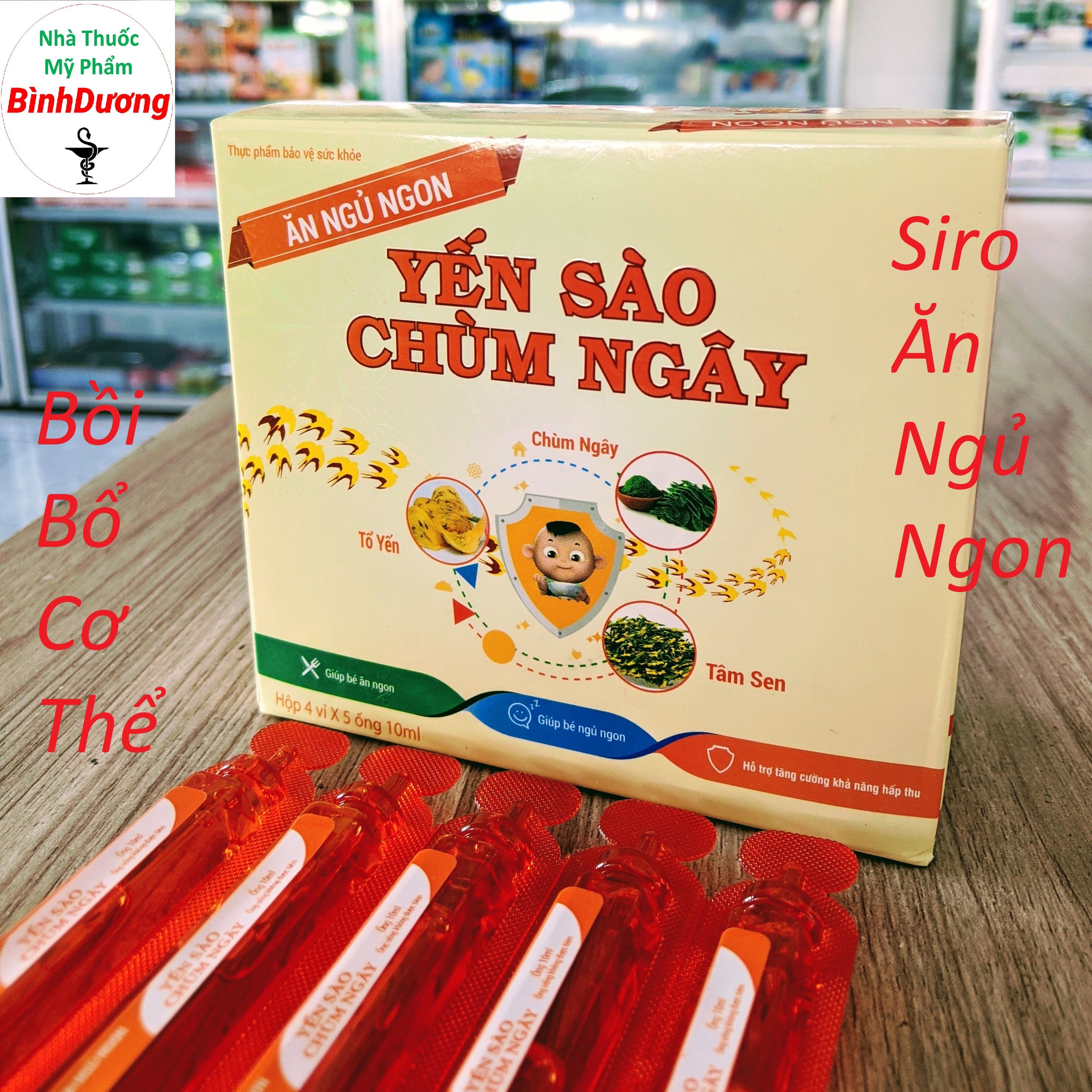 Siro Ăn Ngủ Ngon Yến Sào Chùm Ngây - Giúp ăn ngon, ngủ tốt, tăng khả năng hấp thu ở trẻ tiêu hóa kém
