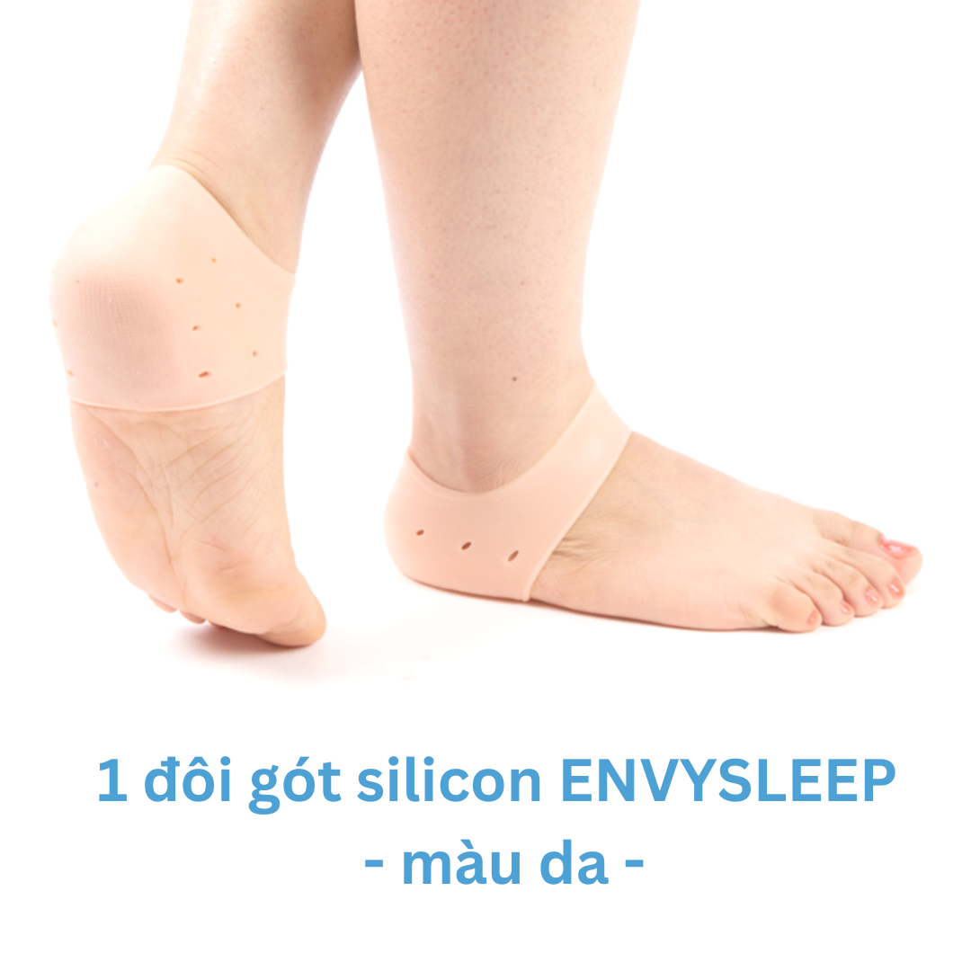 Lót giày Vớ gót chân silicon ENVYSLEEP giảm nứt và chai gót free size nam và nữ