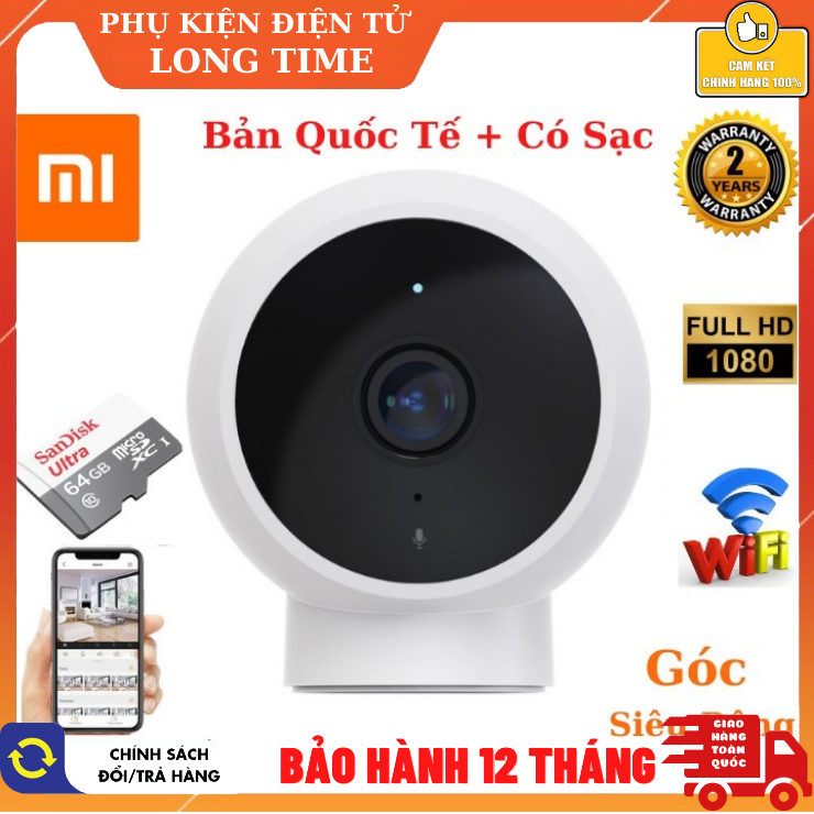 Camera wifi Xiaomi 2k ngoài trời chống nước 1296P, góc rộng 180° , Hàng Chính Hãng , camera mini , camera giám sát , camera xiaomi , camera an ninh , camera giá rẻ