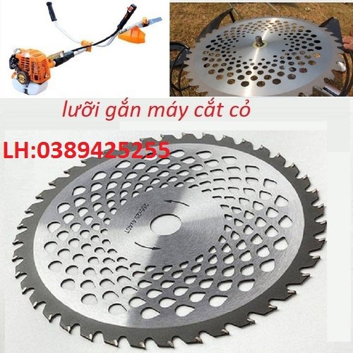 Lưỡi cắt cỏ thép gắn máy cắt cỏ cầm tay cao cấp, lưỡi cắt cỏ tròn