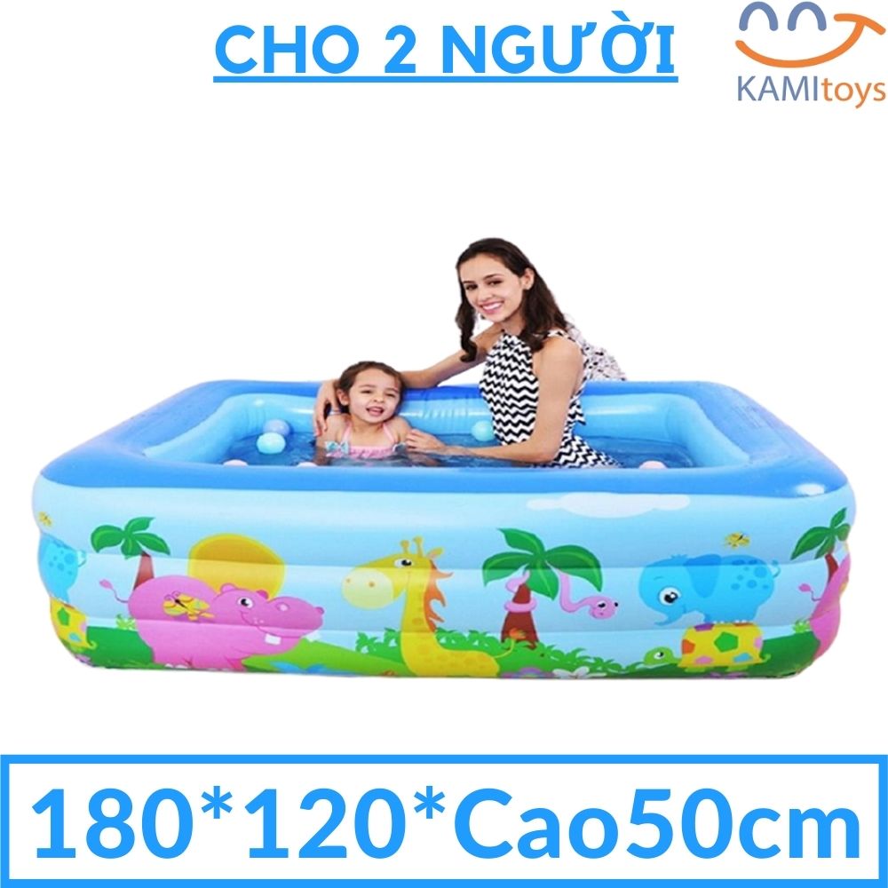 Bể bơi hồ bơi cho trẻ em bé 175x125xCao55cm be boi ho boi phao boi cho tre