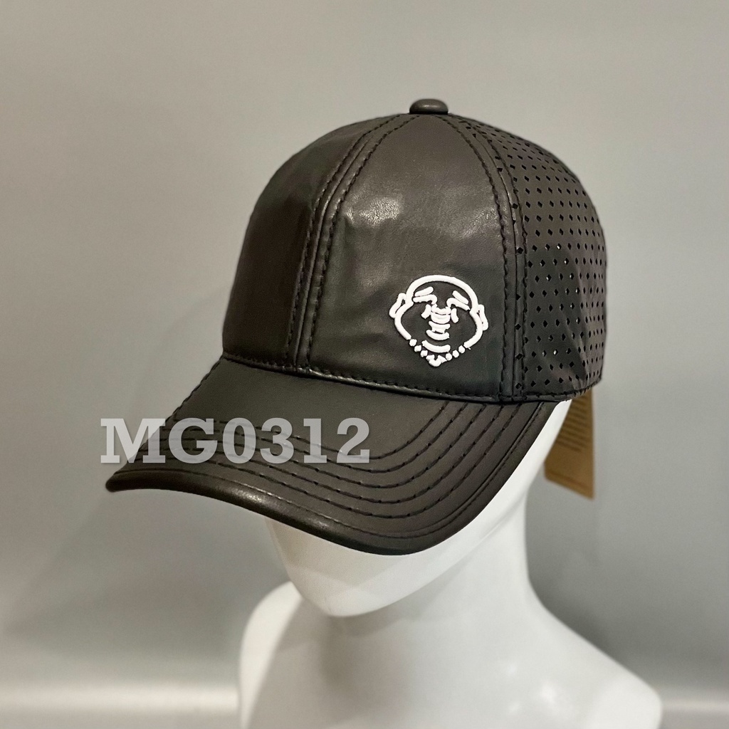 Nón kết Ông địa lưỡi trai Chất Da Cao Cấp thêu logo Ông địa Thương Hiệu Cá Tính Freesize Monoshop