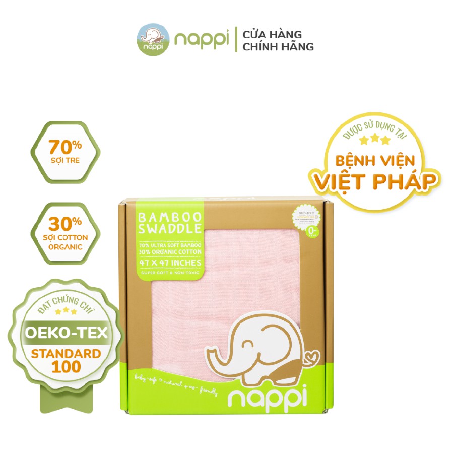 Khăn sợi tre đa năng nappi kt 120x120cm