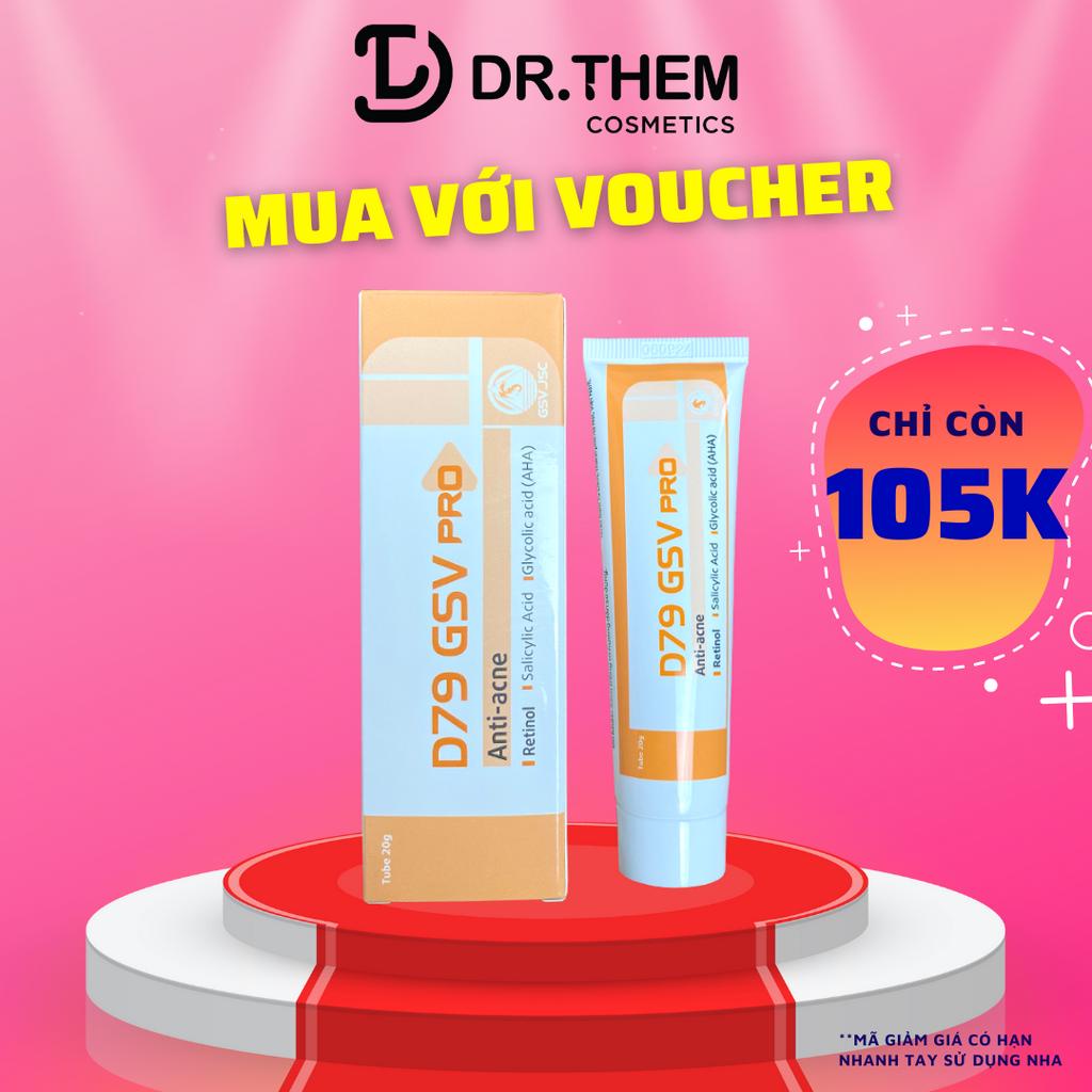 D79 GSV Pro 20g, Giúp Giảm Mụn, Thâm, Trẻ Hoá Da Retinol, Salicylic, AHA