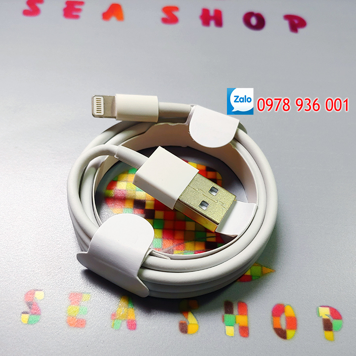 Cáp sạc iPhone chuẩn Foxconn -  Dây sạc iPhone giúp sạc nhanh và ổn định dòng điện / Cáp truyền dữ liệu iPhone, iPad  - Seashop