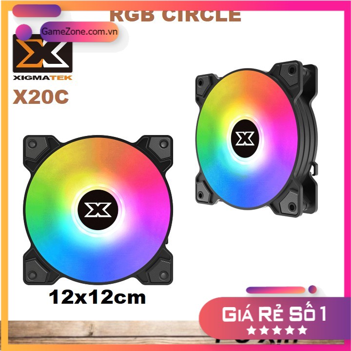 Quạt fan case xigmatek x20c - rgb circle