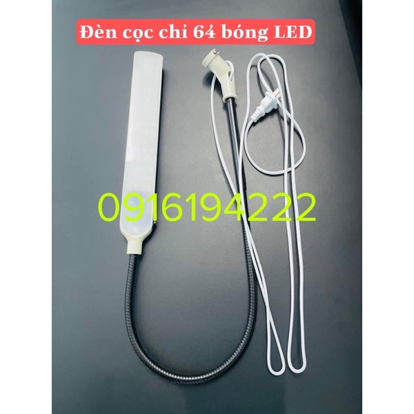 Đèn 64 bóng LED cắm vào cọc chỉ của máy may và máy vắt sổ