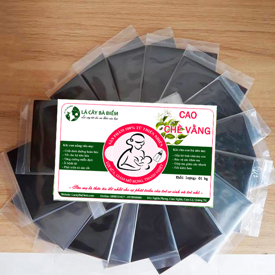 Cao Chè Vằng Lợi Sữa 1Kg Dùng 1.5 Tháng | Tặng Vòng Dâu Tằm Truyền Thống | Chè Vằng Lợi Sữa Giảm Cân, Mát Gan Giải Độc, Hồi Phục Sức Khỏe Nhanh | Cao che vang, che vang mua o dau, la che vang loi sua, che vang se quang tri - Shop Bà Điểm.