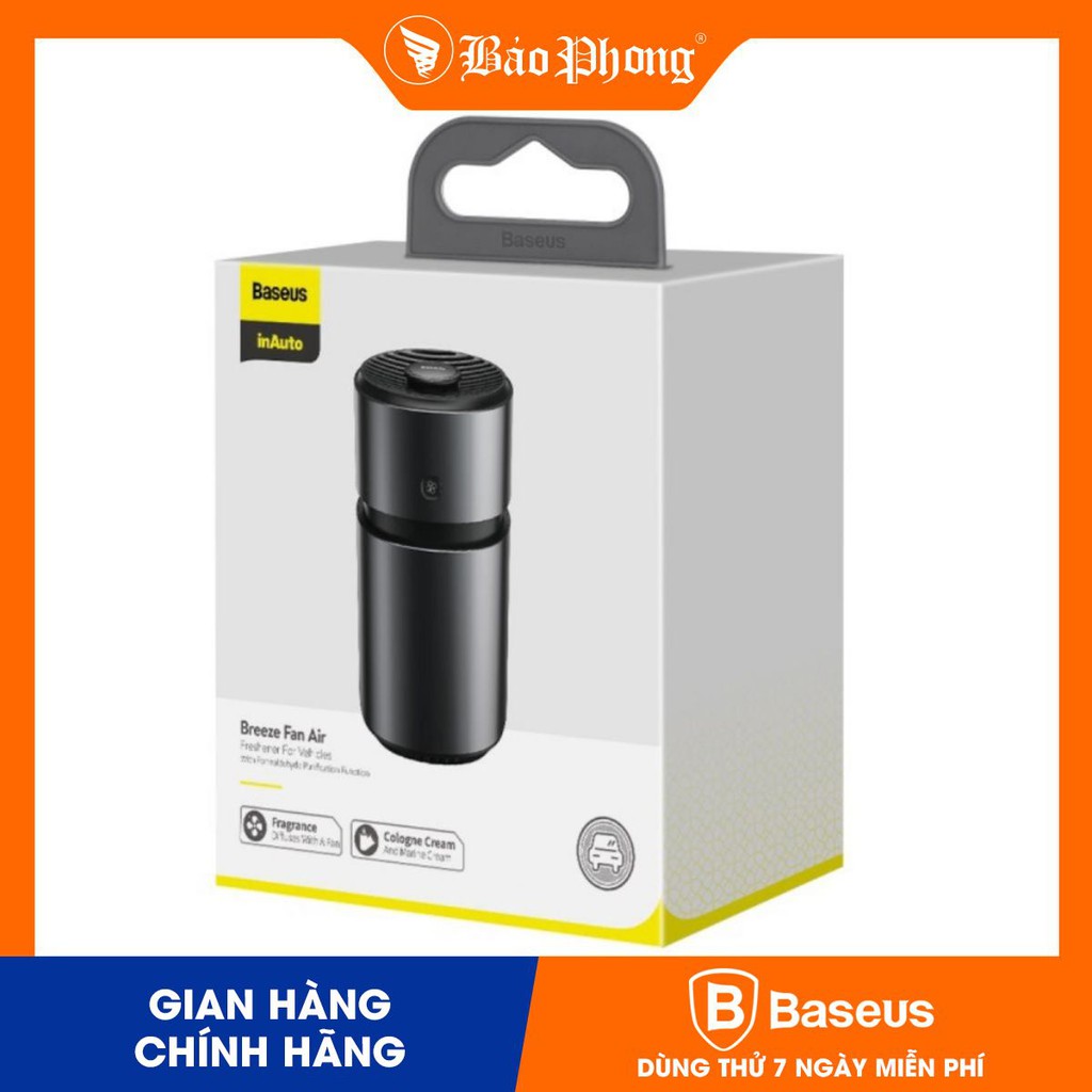 Máy lọc không khí, khử mùi trên xe hơi BASEUS Breeze fan Air Freshener for vehicles(with Formaldehyde Purification