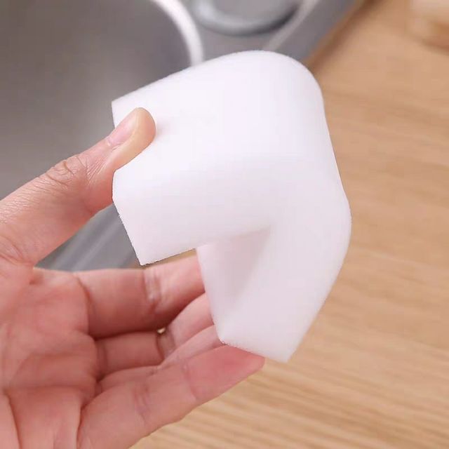Combo 5 Miếng Mút Xốp Bọt Biển Màu Trắng Dùng Để Lau Chùi Vệ Sinh Nhà Bếp, Nhà Tắm