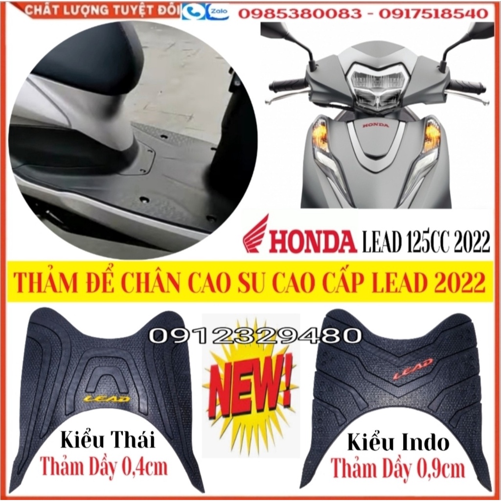 Thảm lót chân xe lead 2022 mới chất liệu cao su, thảm để chân , miếng lót chân xe lead mới 2022