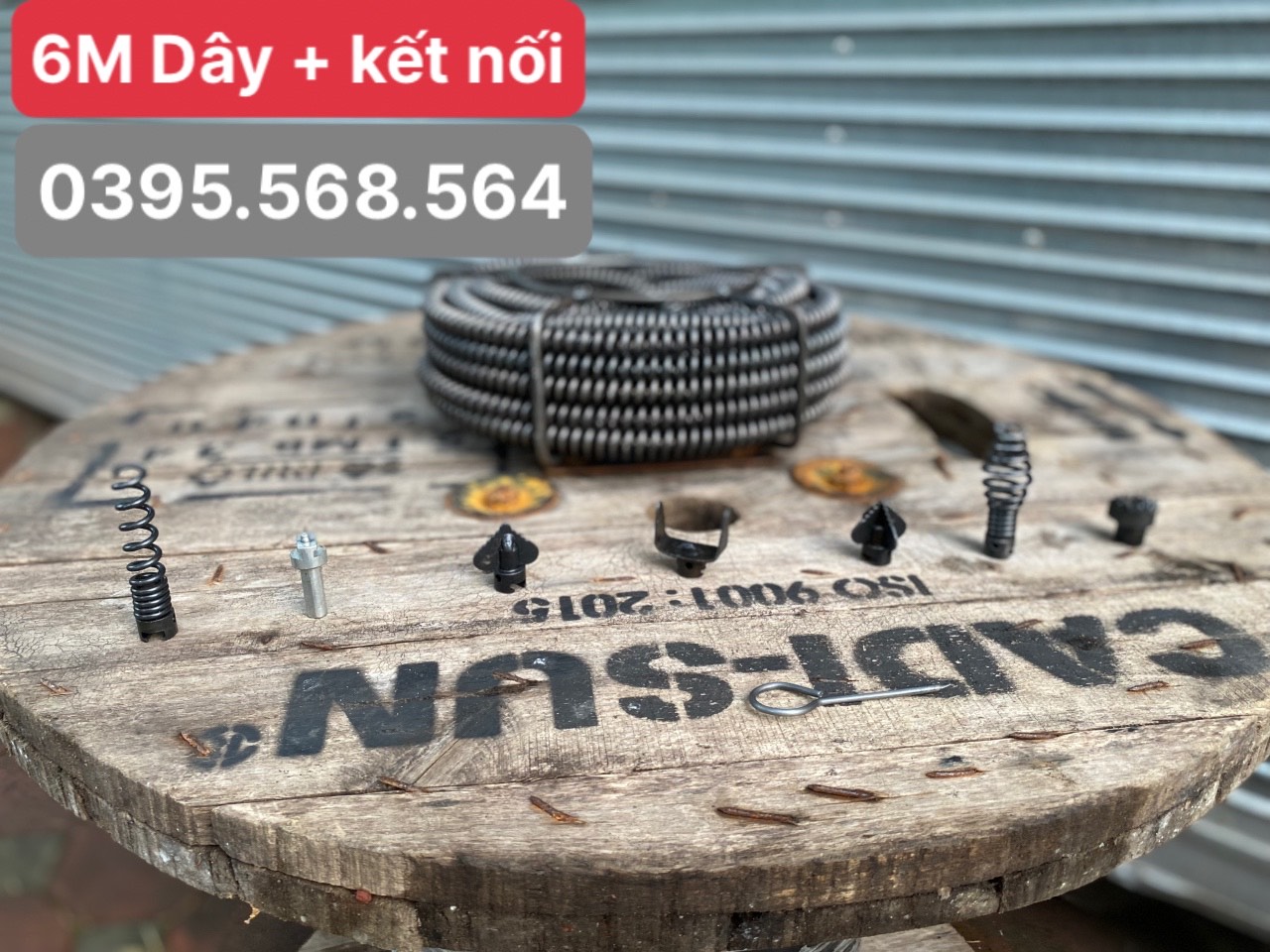 6M dây thông cống + 6 đầu thông+Kết nối