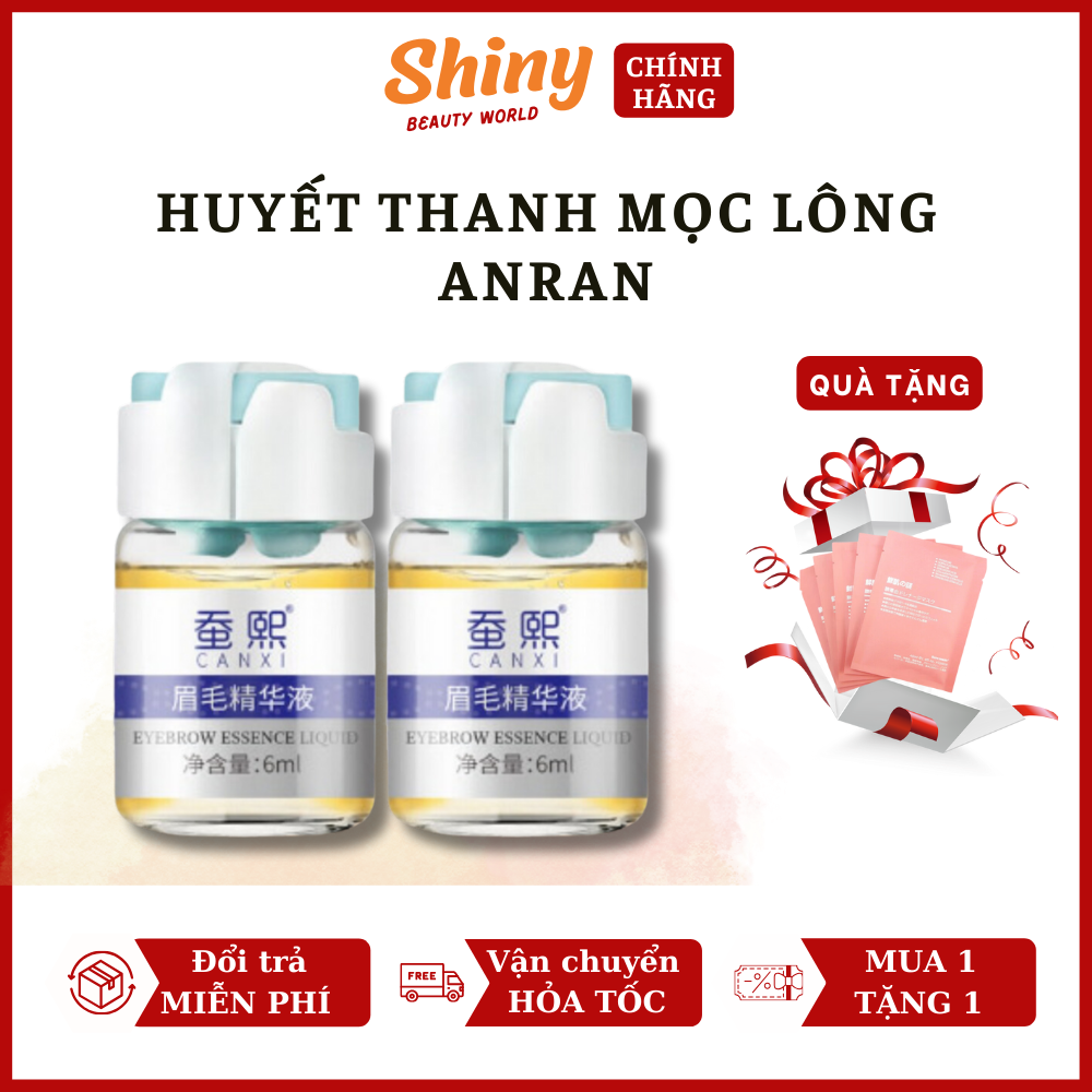 Huyết thanh mọc lông ANRAN - Huyết thanh ANRAN 6ml kích mọc lông mày, mi, râu, tóc nhanh chắc khoẻ - Shiny Beauty World