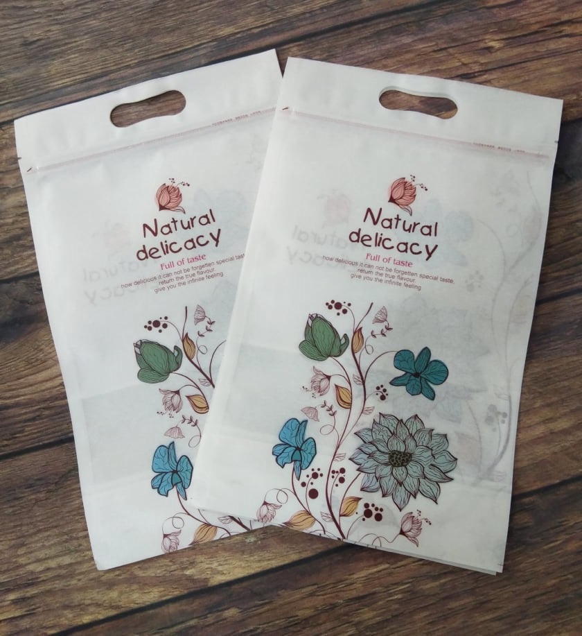 COMBO 20 TÚI ZIP ĐỰNG BÁNH KẸO NATURAL DELICACY ( Kích Thước 27,8 x 17 x 5,5cm)