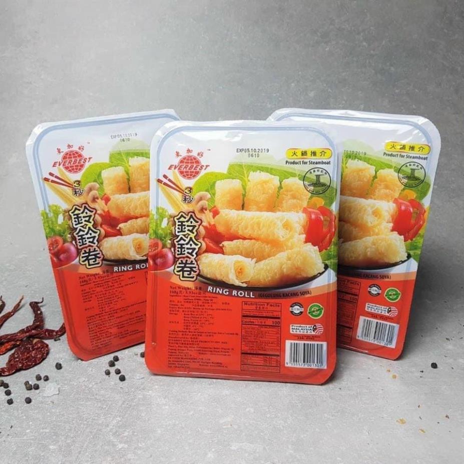 Hủ Trúc Cuộn RingRoll Haidilao - Tàu Hủ Ky nhúng thả lẩu Malaysia