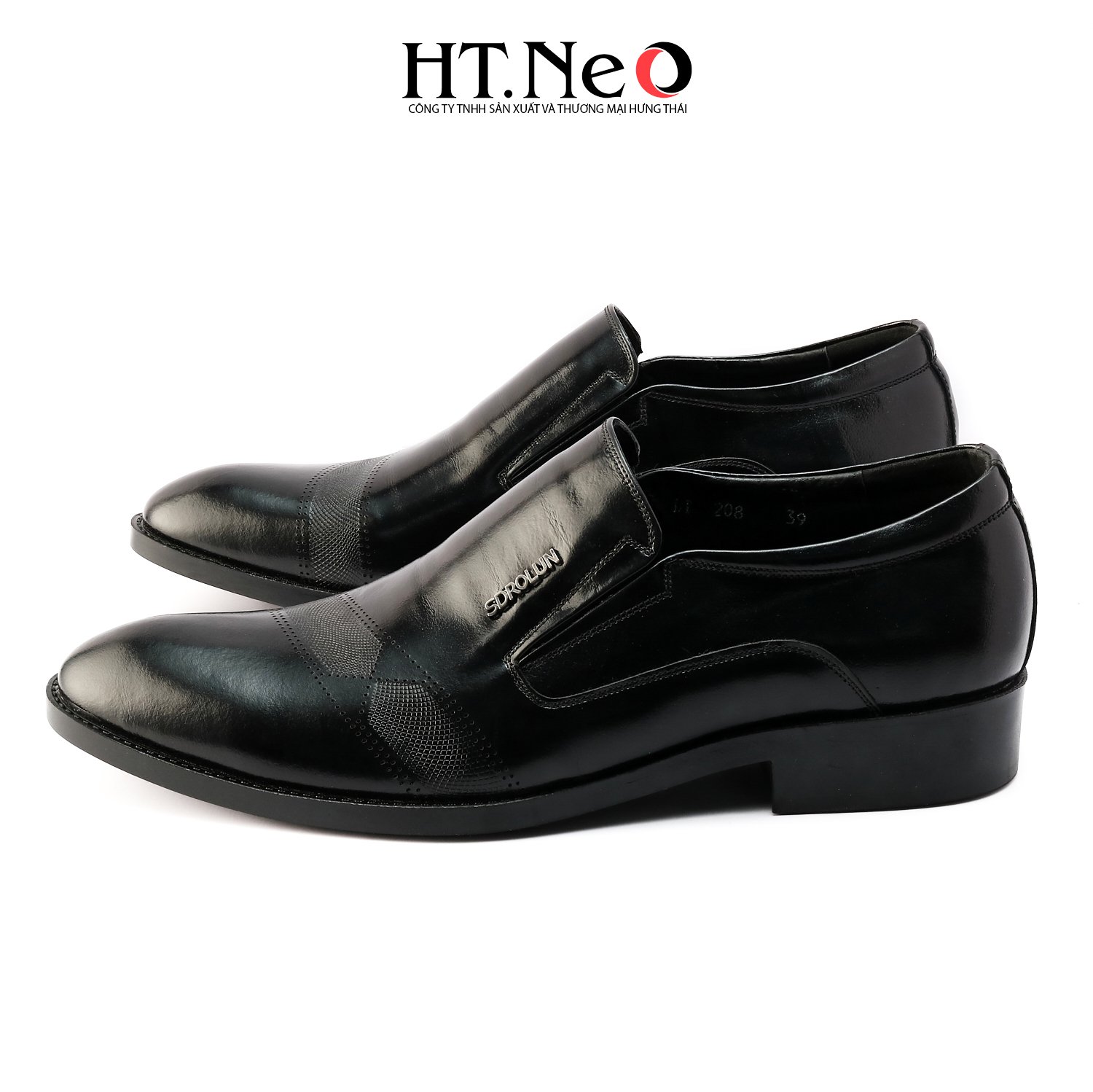 Giày tây, giày công sở da bò HT.NEO da nhập khẩu cao cấp sang trọng GT178
