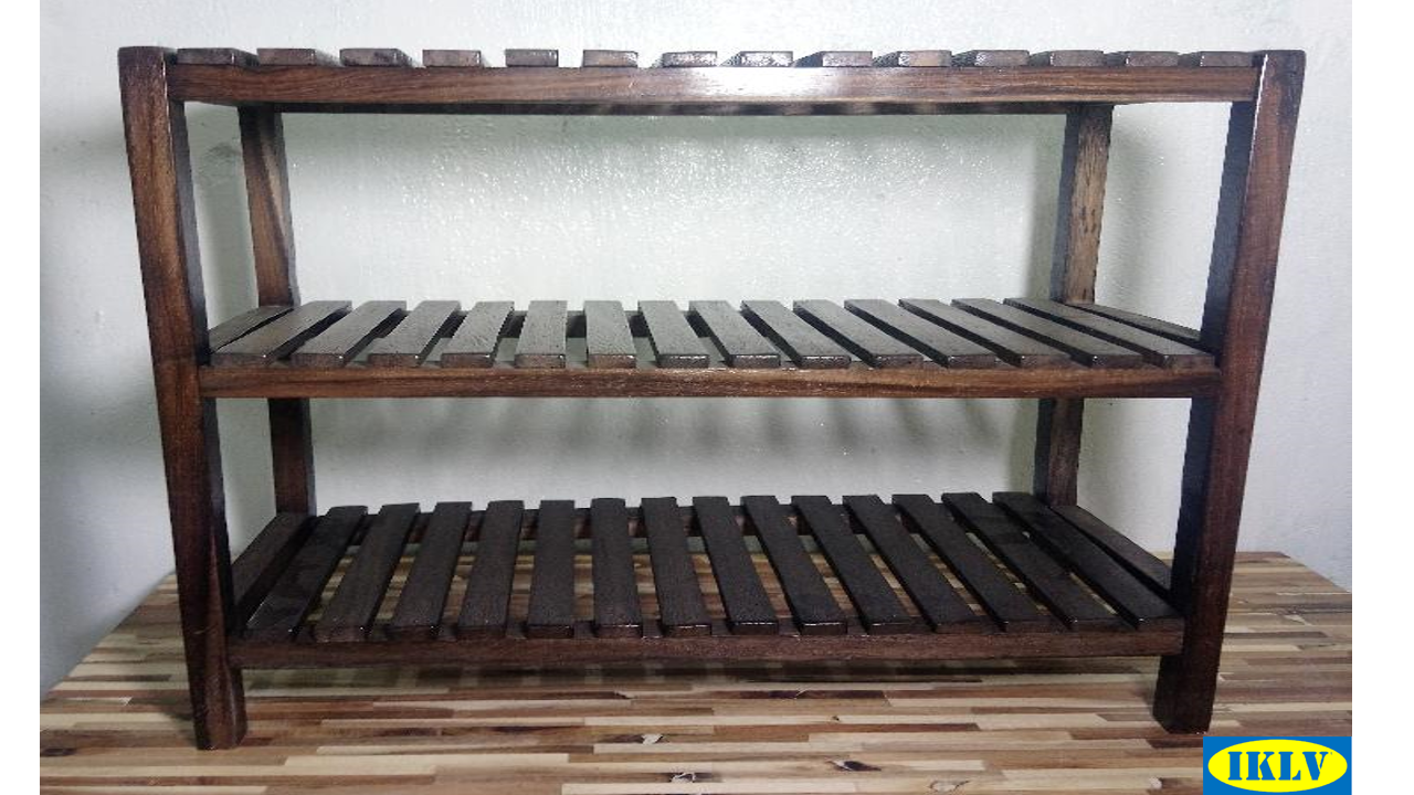 kệ để giày dép, giàyKỆ ĐỂ ĐỒ, KIỂU HÀN QUỐC,3 TẦNG , NGANG 60 CM, GỖ MUỒNG (MÀU NÂU-nâu vàng)