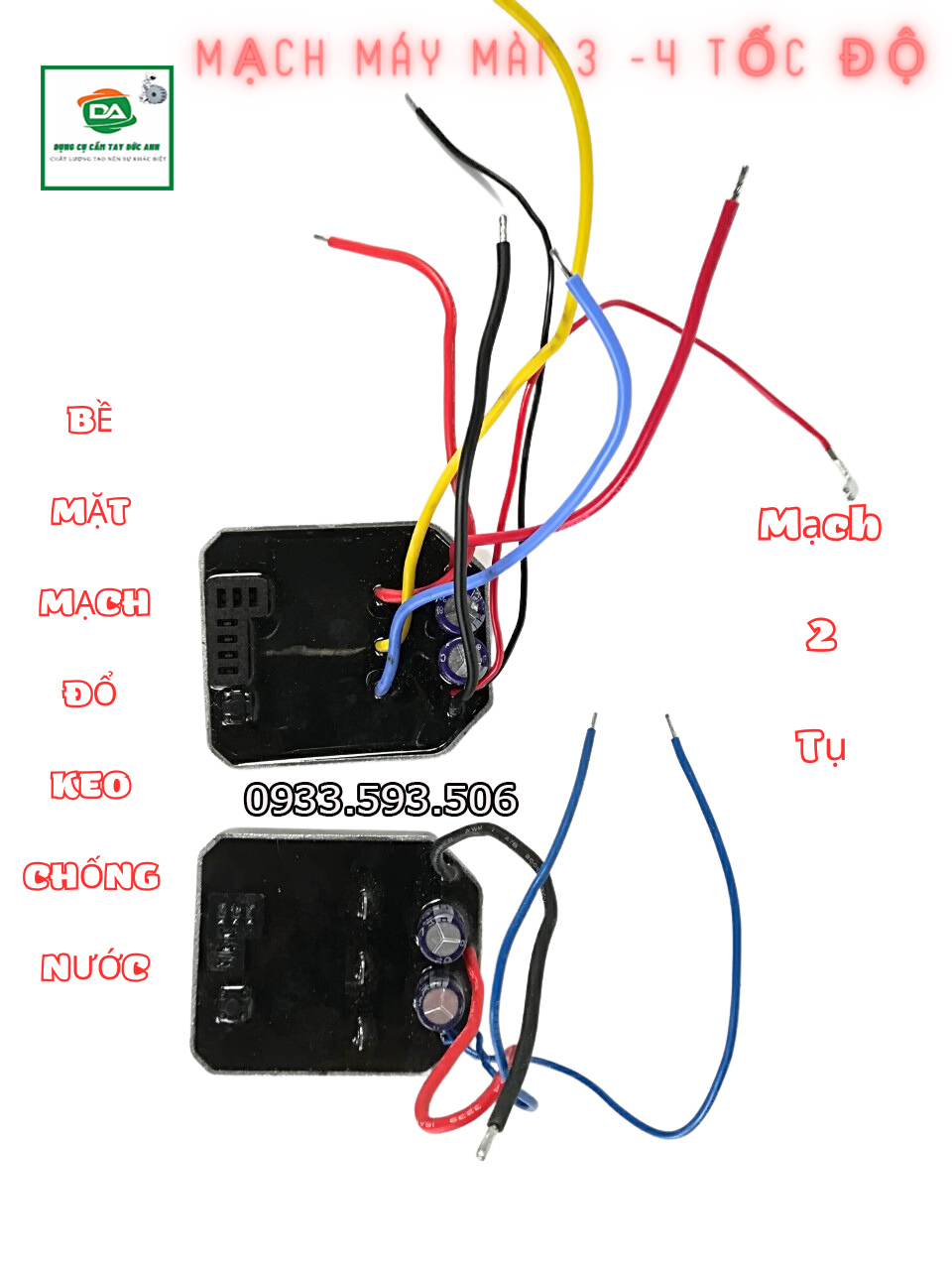 Mạch điều khiển cho máy mài pin 3-4 tốc độ không chổi than