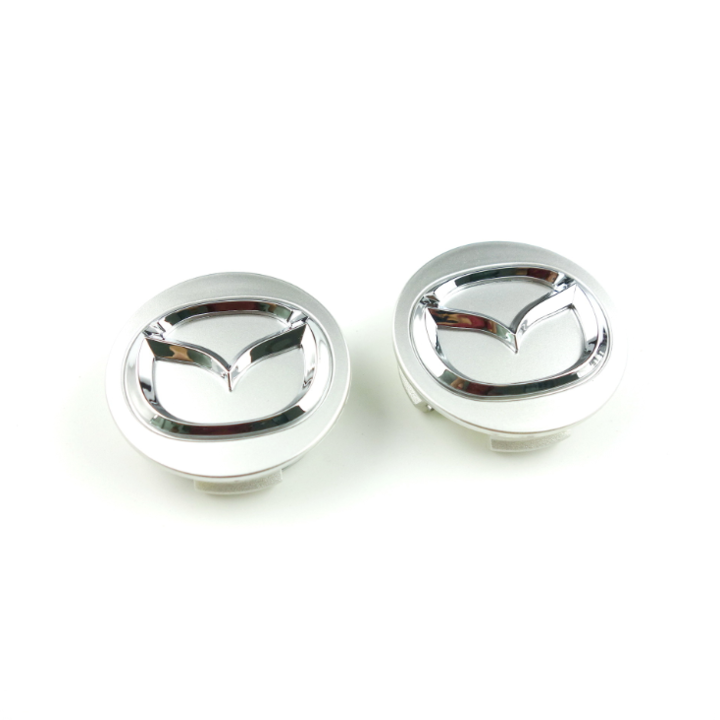 Logo Chụp Mâm Bánh Xe Ô Tô Mazda Đường Kính 56mm - Màu Bạc
