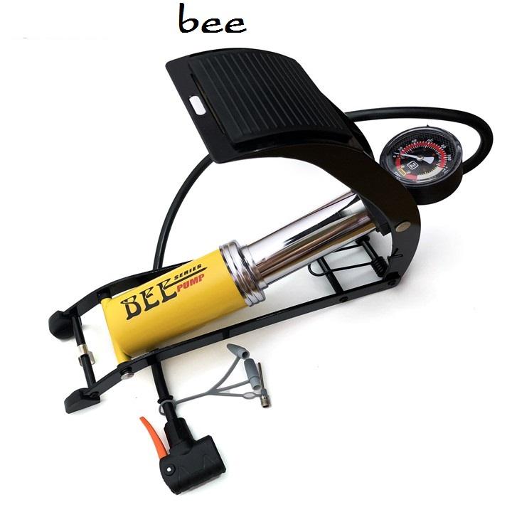 Bơm hơi đạp chân đa năng bee loại tốt 1 xilanh