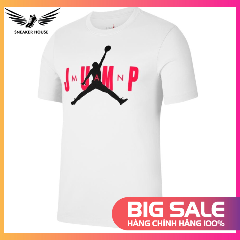 [CHÍNH HÃNG] SNEAKER-HOUSE  Áo thun Nike Jordan Jumpman CD5616-100