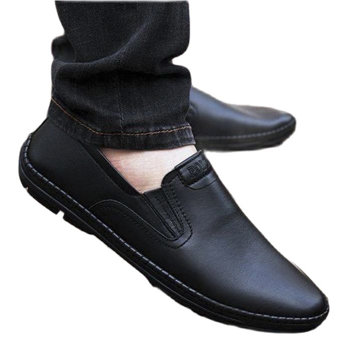 Giầy Mọi Nam AROTI Dáng Giày Tây Lười Chất Da Đẹp , Đế Khâu Siêu Bền, Đi Cự Êm Chân Form Công Sở Lịch Lãm- Hợp Cho Mọi Lứa Tuổi M587-LZD5