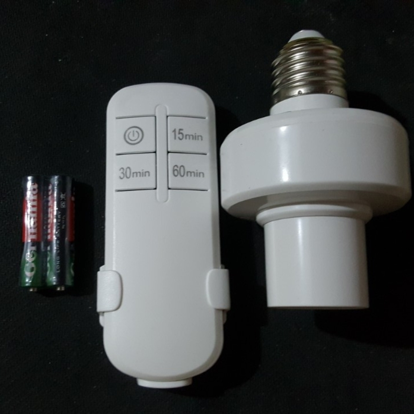 Đui đèn điều khiển từ xa e27 bằng sóng RF , đui đèn điều khiển